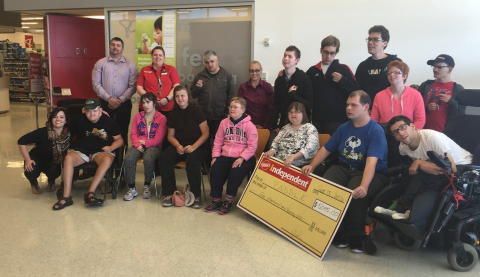 parker's paddle cheque presentation 2016