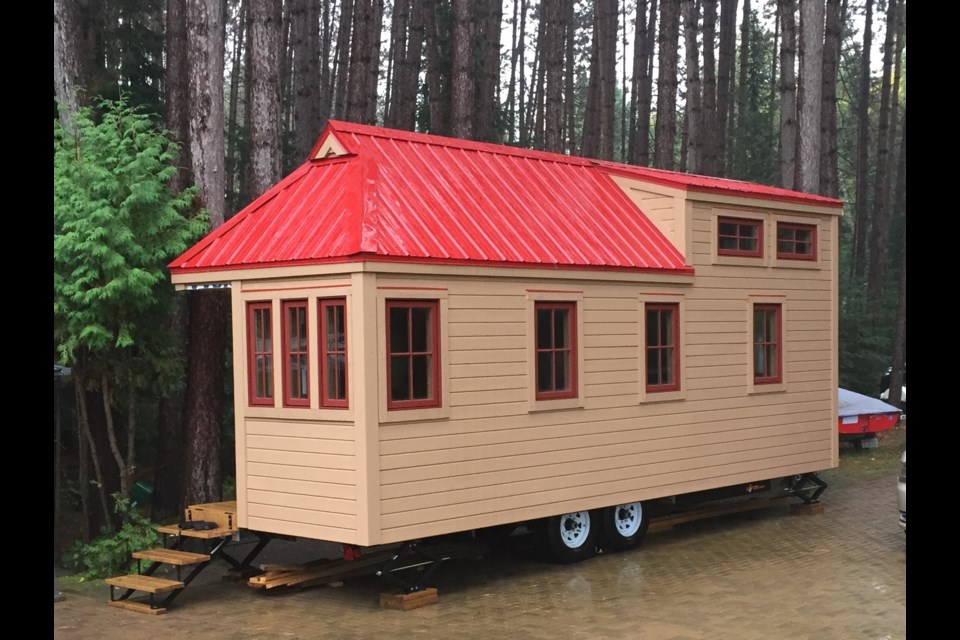 This tiny house will offer tours Sunday as a fundraiser for a church roof. Courtesy Kirk Ready.