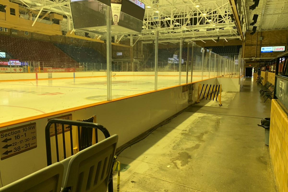 The transformation from hockey rink to curling rink - North Bay News - BayToday.ca