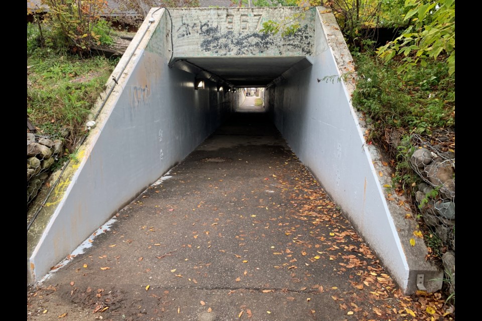 The newly cleaned-up tunnel looks very different then back in late August. Photo by Chris Dawson/BaytToday