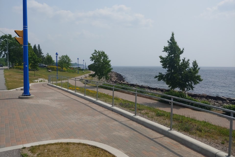 Accessible paths were installed at Canada Place in 2020.