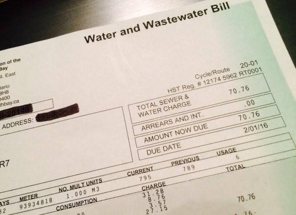 water bill turl 2016