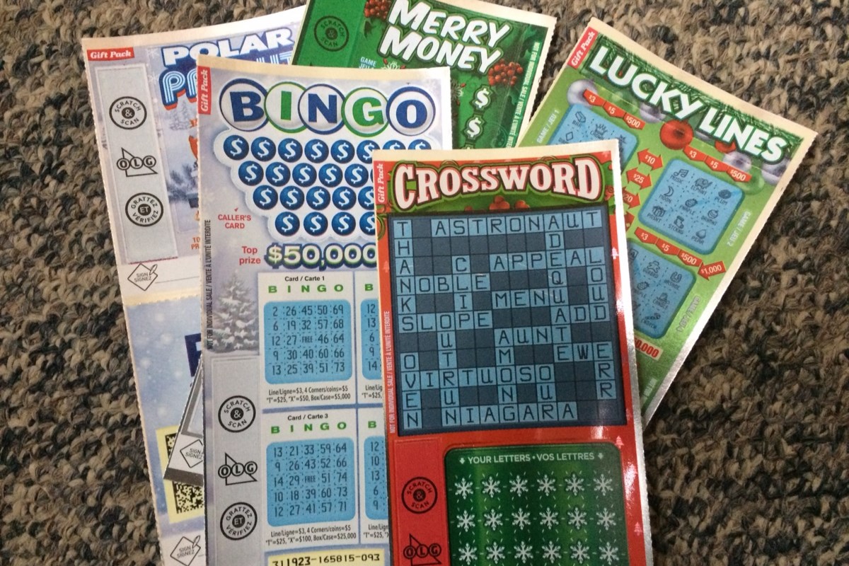 Lotto shop scratch tickets