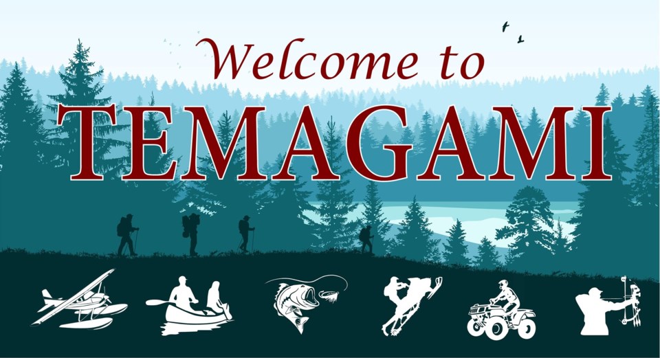 2020 temagami new entrance sign 