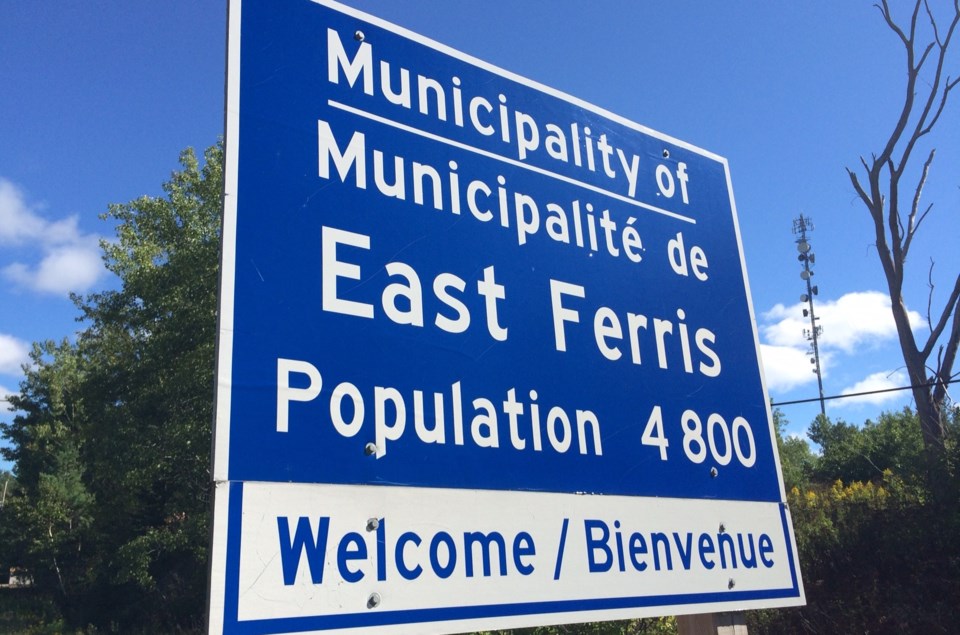 east ferris entrance sign with pop turl