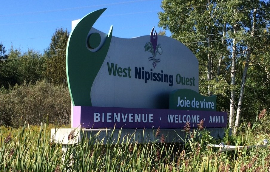 West nipissing entrance sign 2016 turl