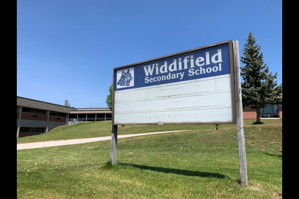 Widdifield Secondary School was a movie set. Photo by Chris Dawson/BayToday. 