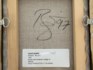 The back of the painting with Bowie's signature.