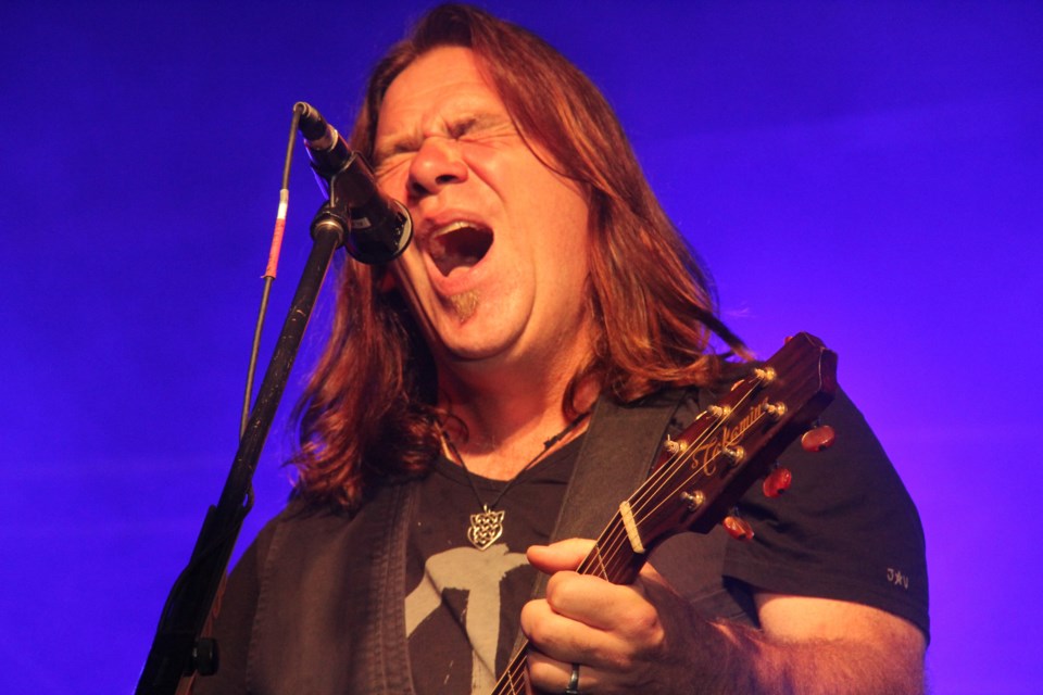 Alan Doyle proved why he's one of Canada's top acts with a high energy performance at Voyageur Days. Photo by Jeff Turl.