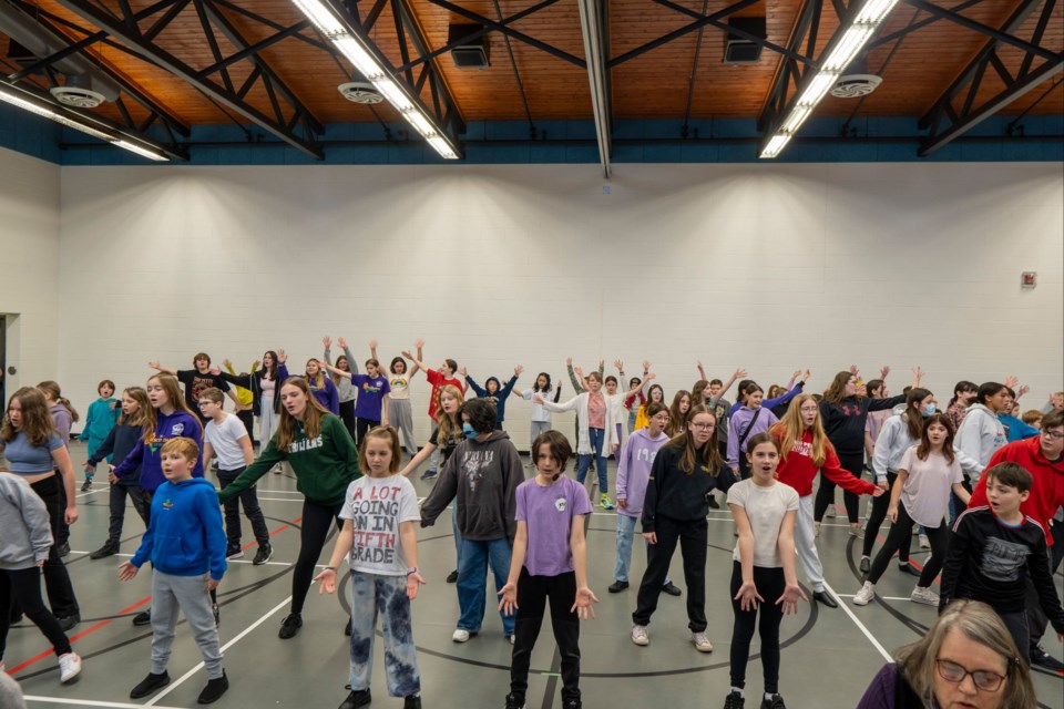 Dreamcoat Fantasy Theatre cast rehearsing for Finding Nemo Jr. Photo provided by Darren Summersby.