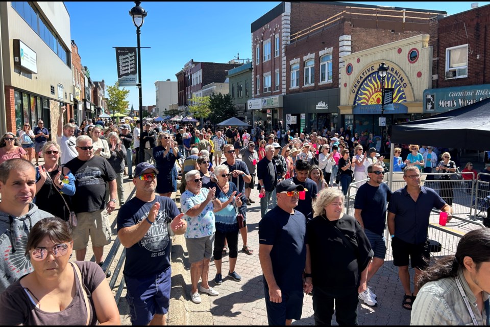 Big crowds turned out for the Bay Block Party. There were local bands, craft breweries, wineries, distilleries, an artisan’s market, and family-friendly activities, all being offered downtown.