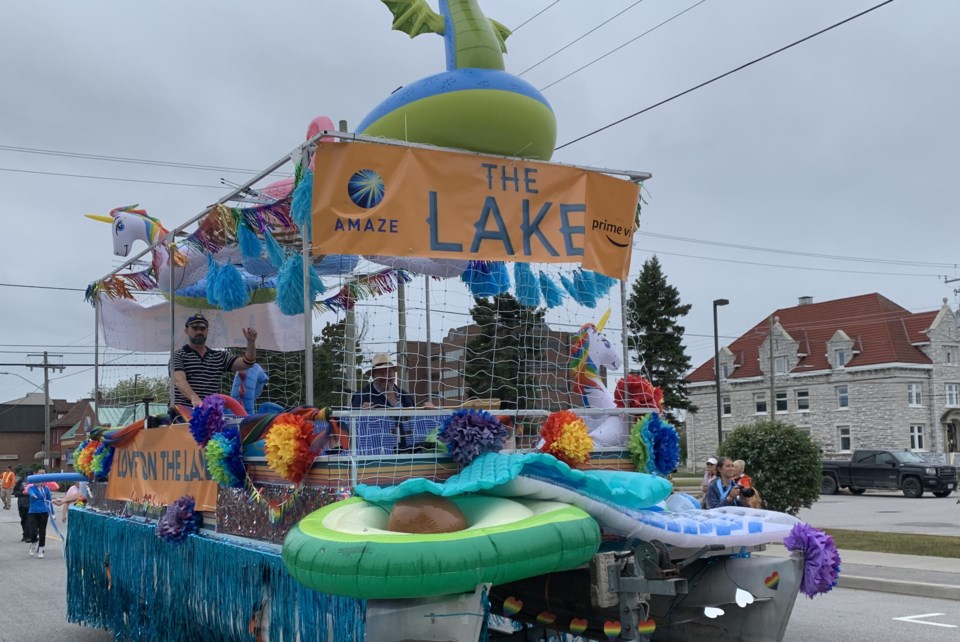 pride parade 2022 the lake float turl