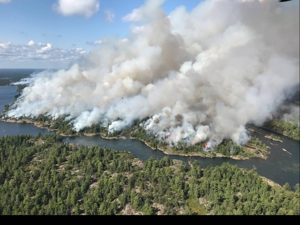 20180815 forest fire parry sound