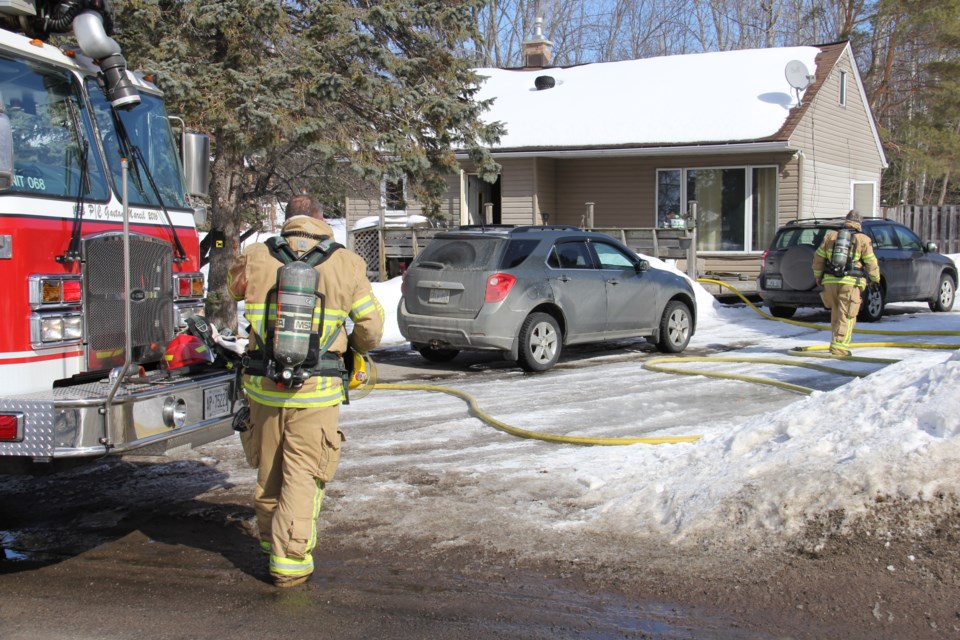 No injuries in a fire at 932 Premier Road Friday morning.