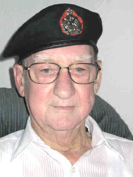 Ernie Etches wears his Algonquin Regiment beret.