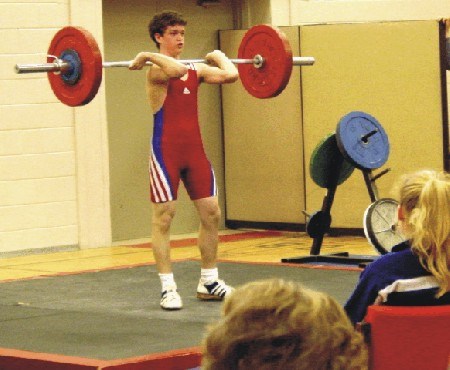 Chad Mathieu of the North Bay Norsemen competes in the 62kg division where he placed first