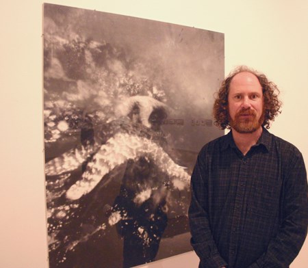 Donald Lawrence and his work titled Starfish in Tidal Surge