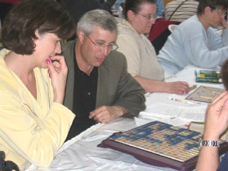 Mayor Vic Fedeli and his wife Patty at the Scrabble challenge this weekend at the Northgate Square Shopping Centre.