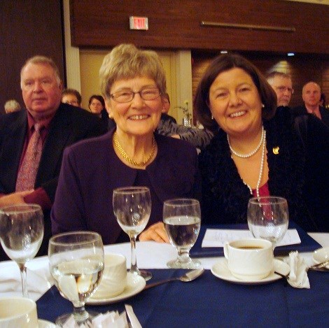Former Nipissing MPP Monique Smith (r) with mom mother Marthe