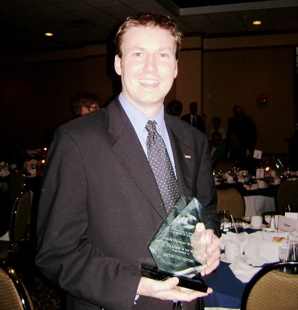 Kevin Oschefski of Rogers Radio is the Employee of the Year award