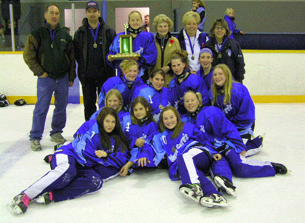 The North Bay Paramedics/CTS Canadian Career College Junior A ringette team won their division. Submitted photo