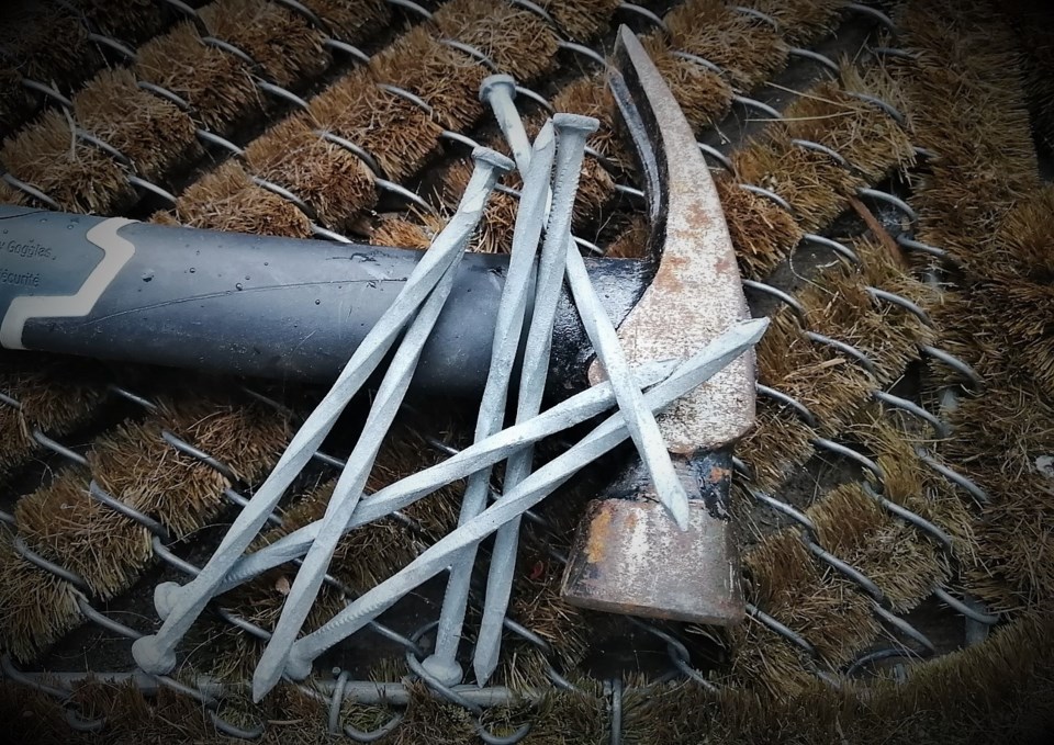 hammer and nails