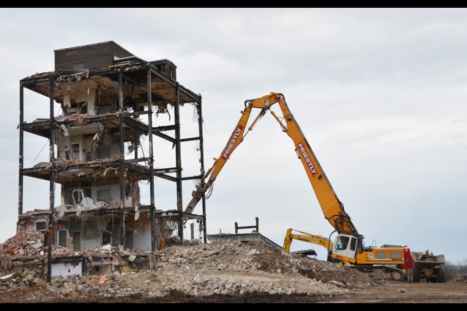St. Joseph's Hospital was demolished in 2012. Courtesy Neil Brown.
