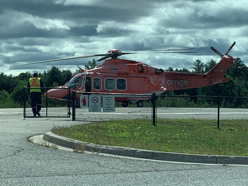 20200930 Ornge helicopter North Bay