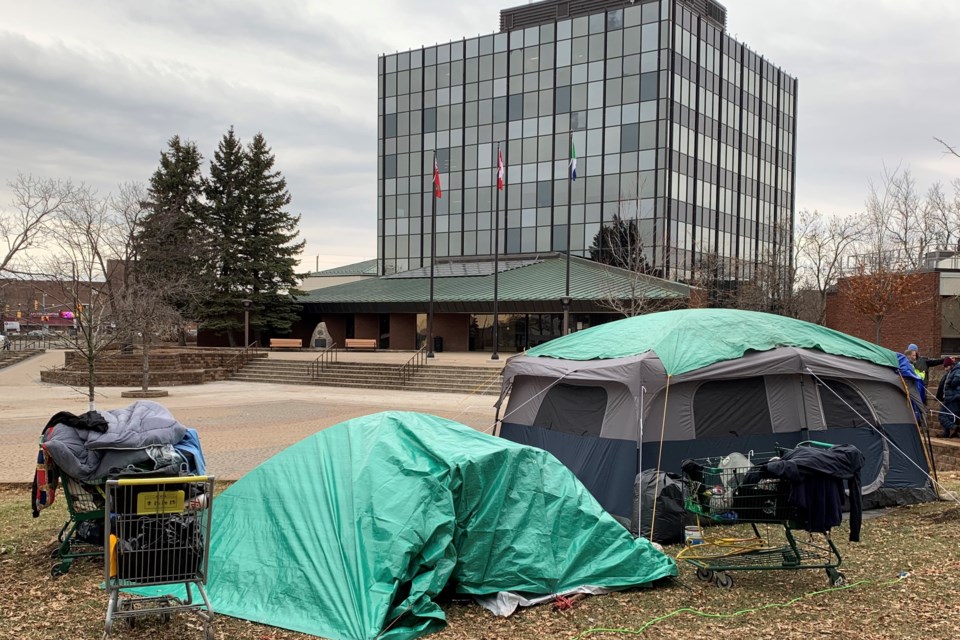 20201119 homeless camp city hall 1 turl