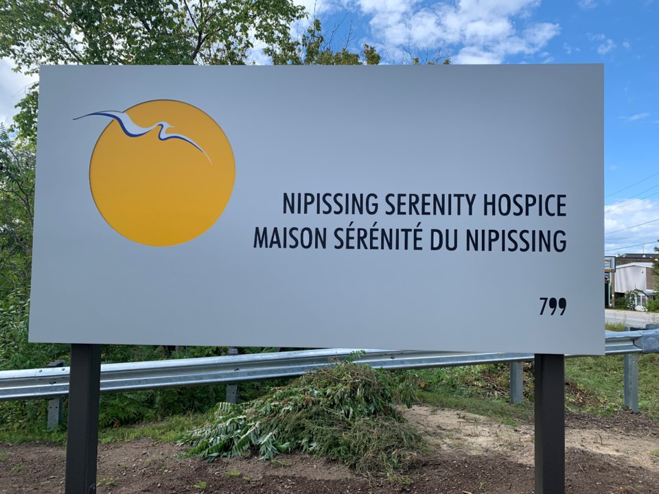 20210303 Nipissing Serenity Hospice sign turl