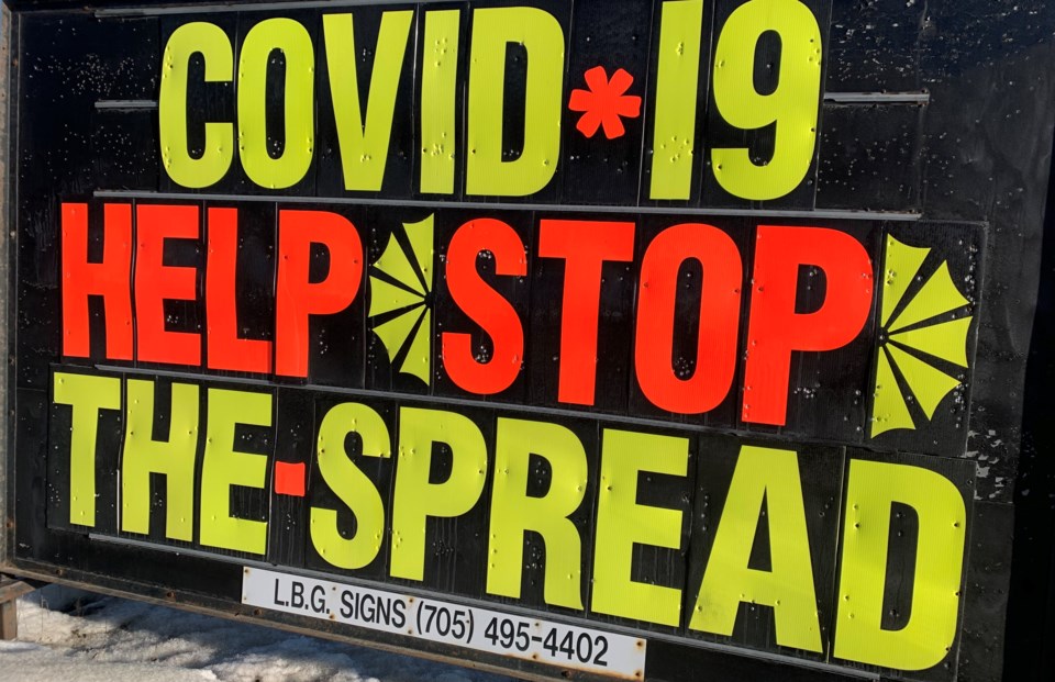 covid 19 help stop the sspread sign turl