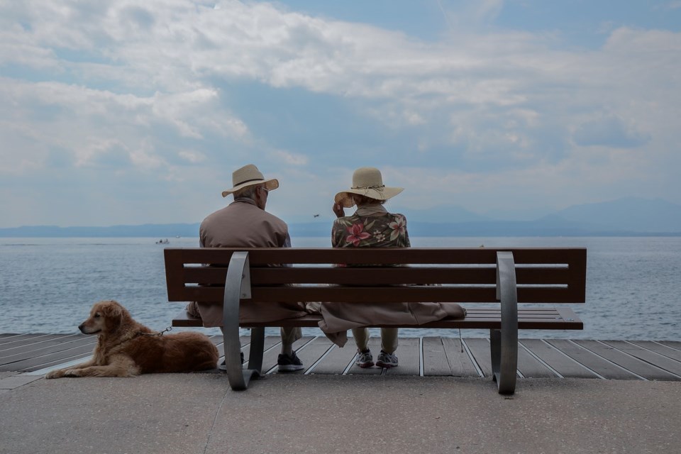 senior citizens on bench 2017