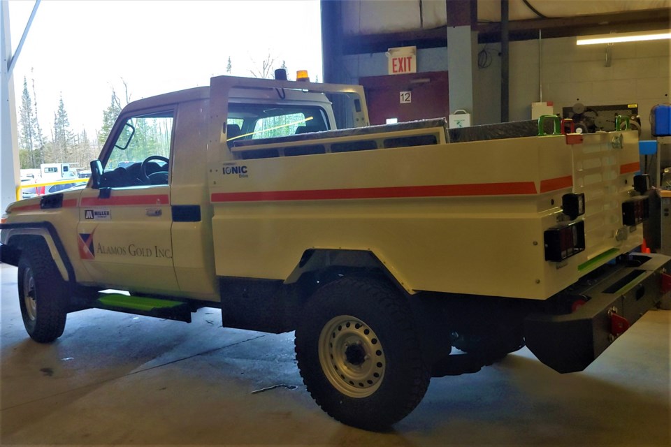Miller Technology's first sale of a converted battery electric Toyota Land Cruiser will go to Alamos Gold's Young–Davidson mine.