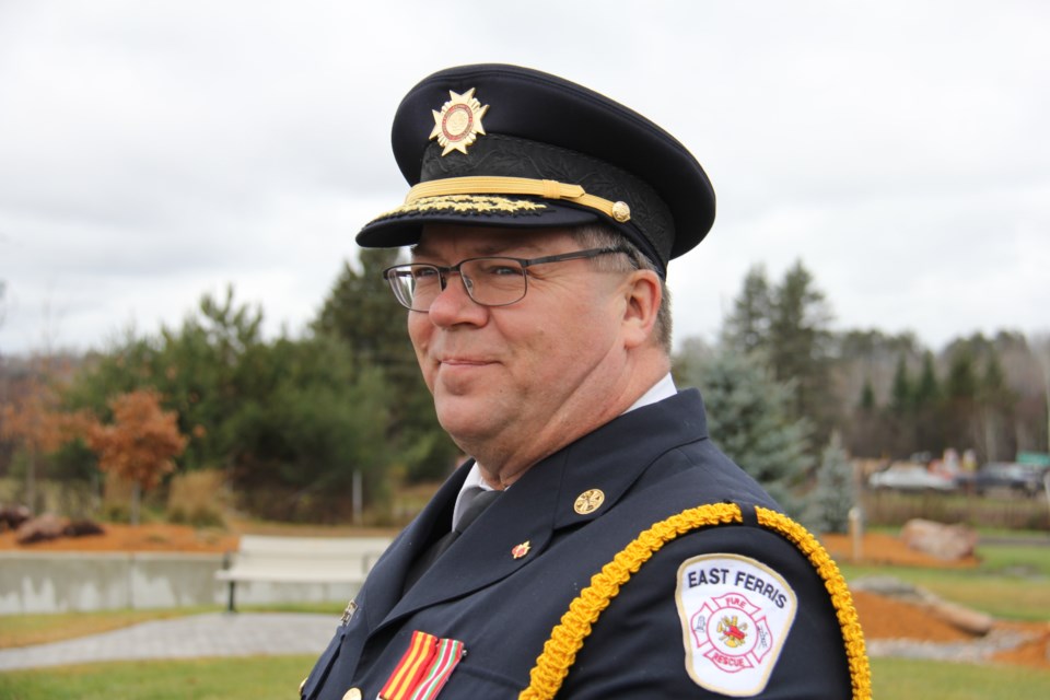 east ferris Fire Chief Frank Lo turl