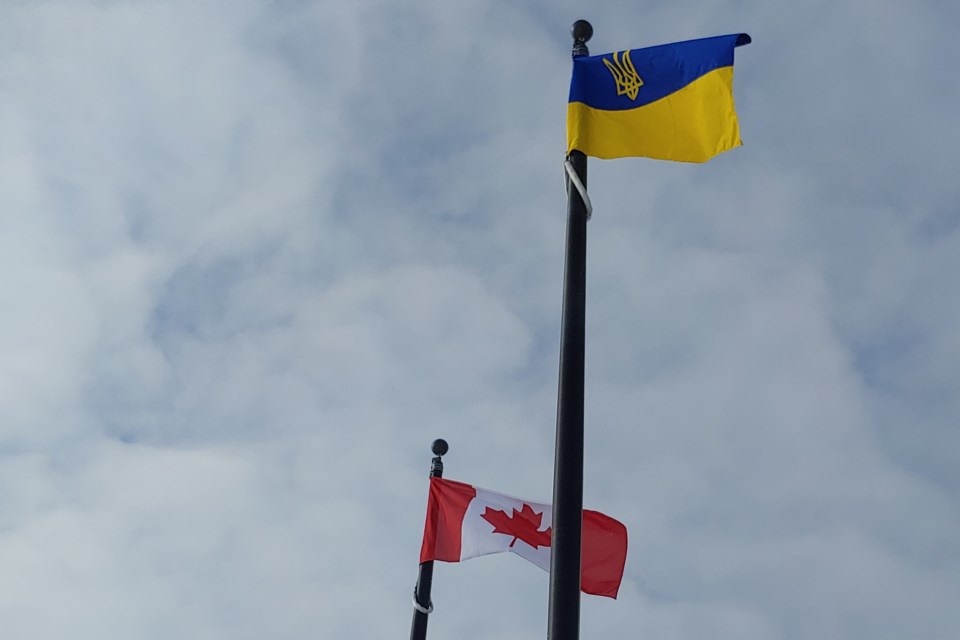 2022 03 01 Ukraine Canada flag (Campaigne)