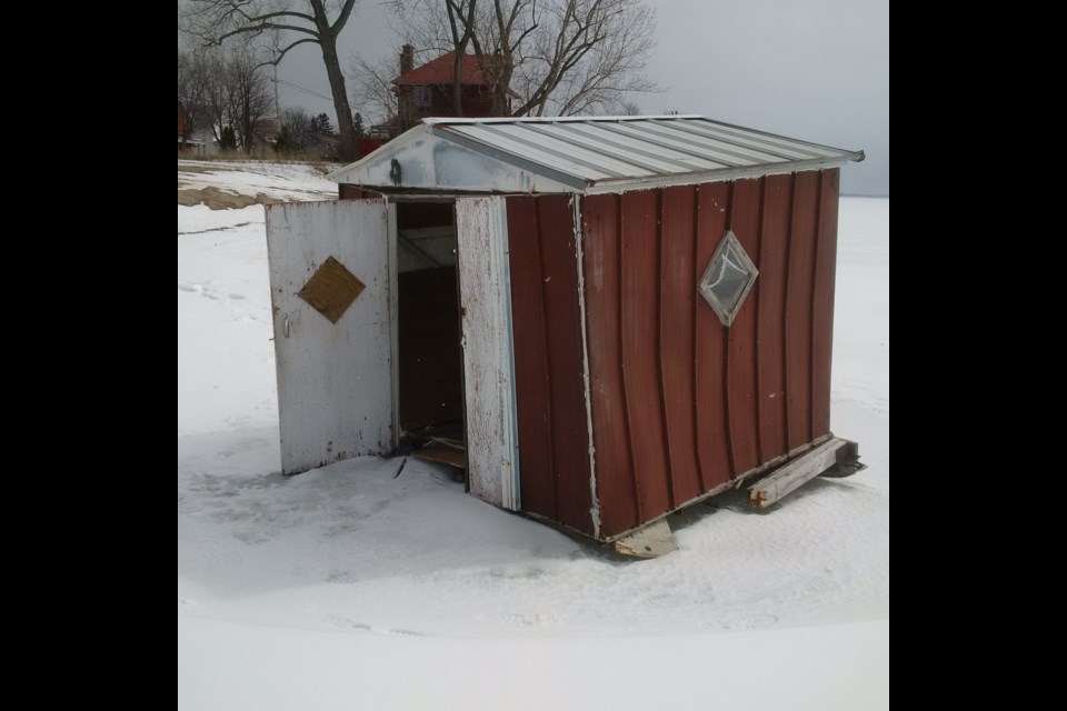 Do you know who owns this abandoned ice hut? Supplied.