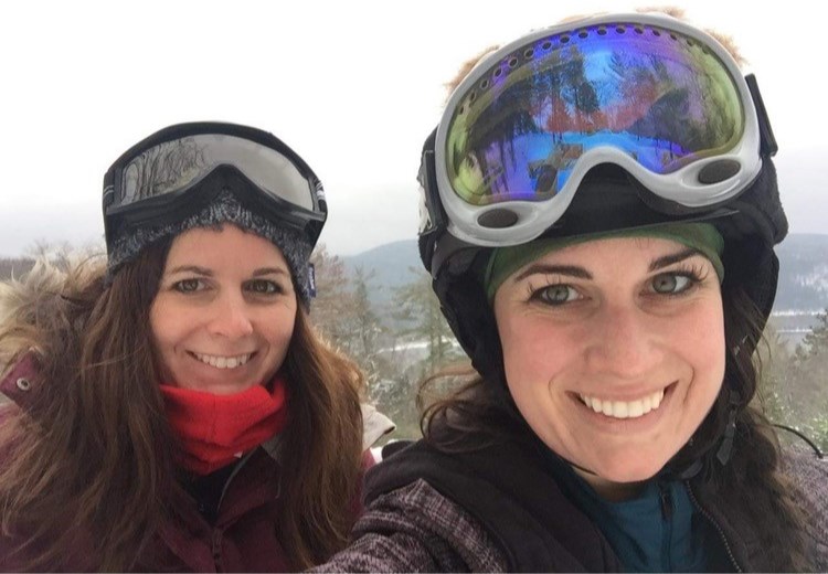 Karen Jones (left) and Emma Jones are managing Laurentian Ski Hill. 