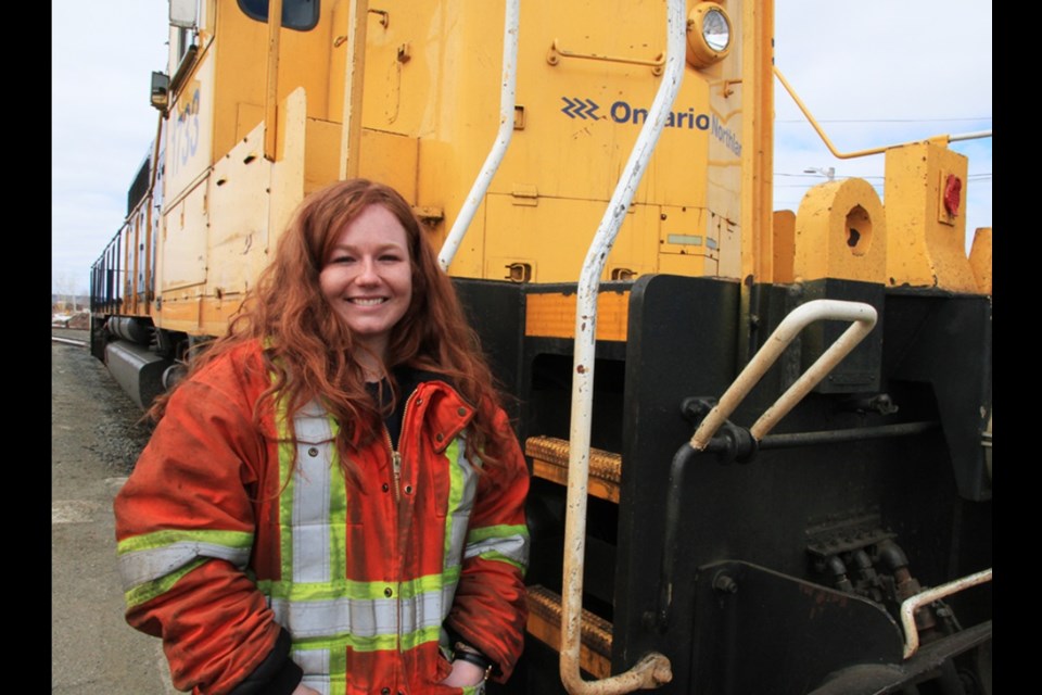  Jodie Nichols, a rookie conductor from North Bay, will be featured on the “Rocky Mountain Railroad” series on Discovery. (Supplied photo)