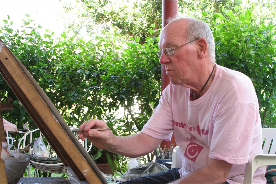 Dave Carlin painting in Cuba in 2008. Submitted.