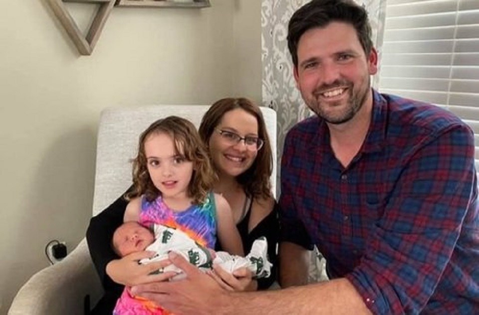 20220216 Sean Fraser wife Sarah, and their two children Molly and Jack