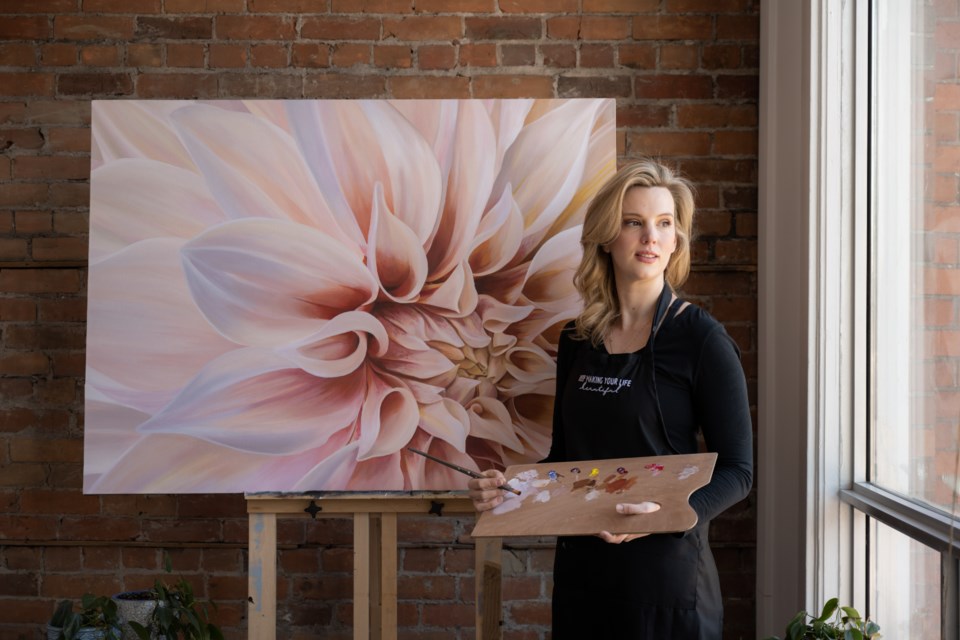 Marianne Vander Dusen in her studio. Photo by Ed Regan. 