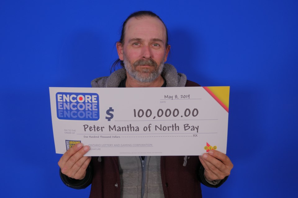 Encore May 4, 2019_100,000.00_Peter Mantha of North Bay