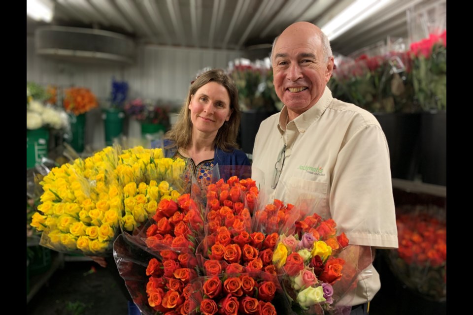 Erin Pond, owner of Jackman's, and her dad, Barry, represent two generations of ownership at the 114-year-old flower shop. (Jeff Turl/BayToday)
