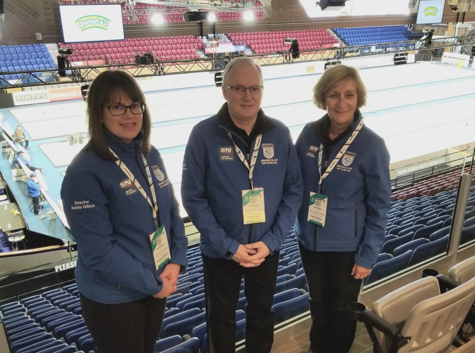 Natasha Gribbon, Mark Brown, and Patti Callahan