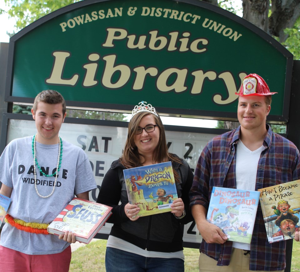 powassan library  Team Summer Staff crew Haydn Wice, Madison Kerr, and Cameron Ford 2016