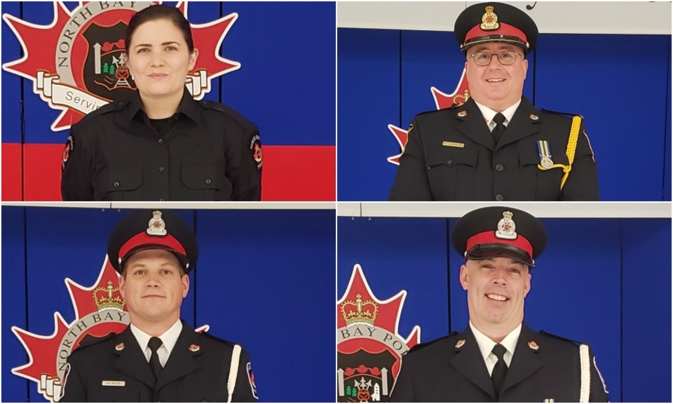 NBPS new constable, promotes three officers North Bay News