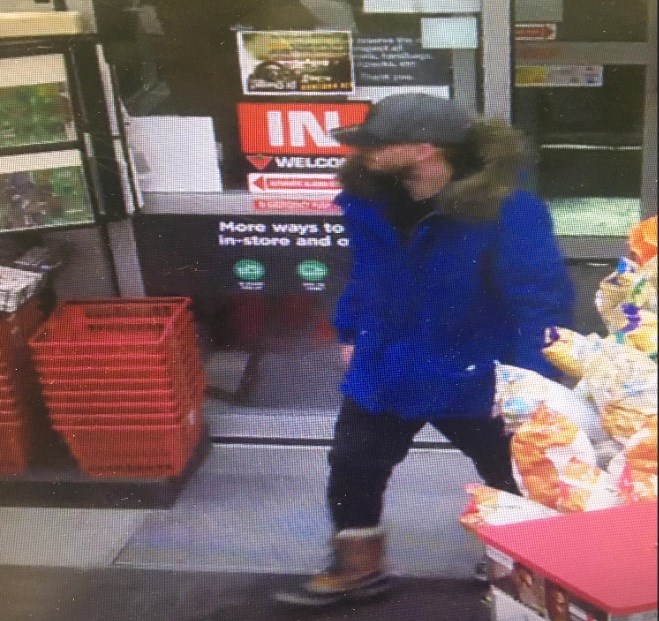 Canadian Tire shoplifting suspect. Supplied.