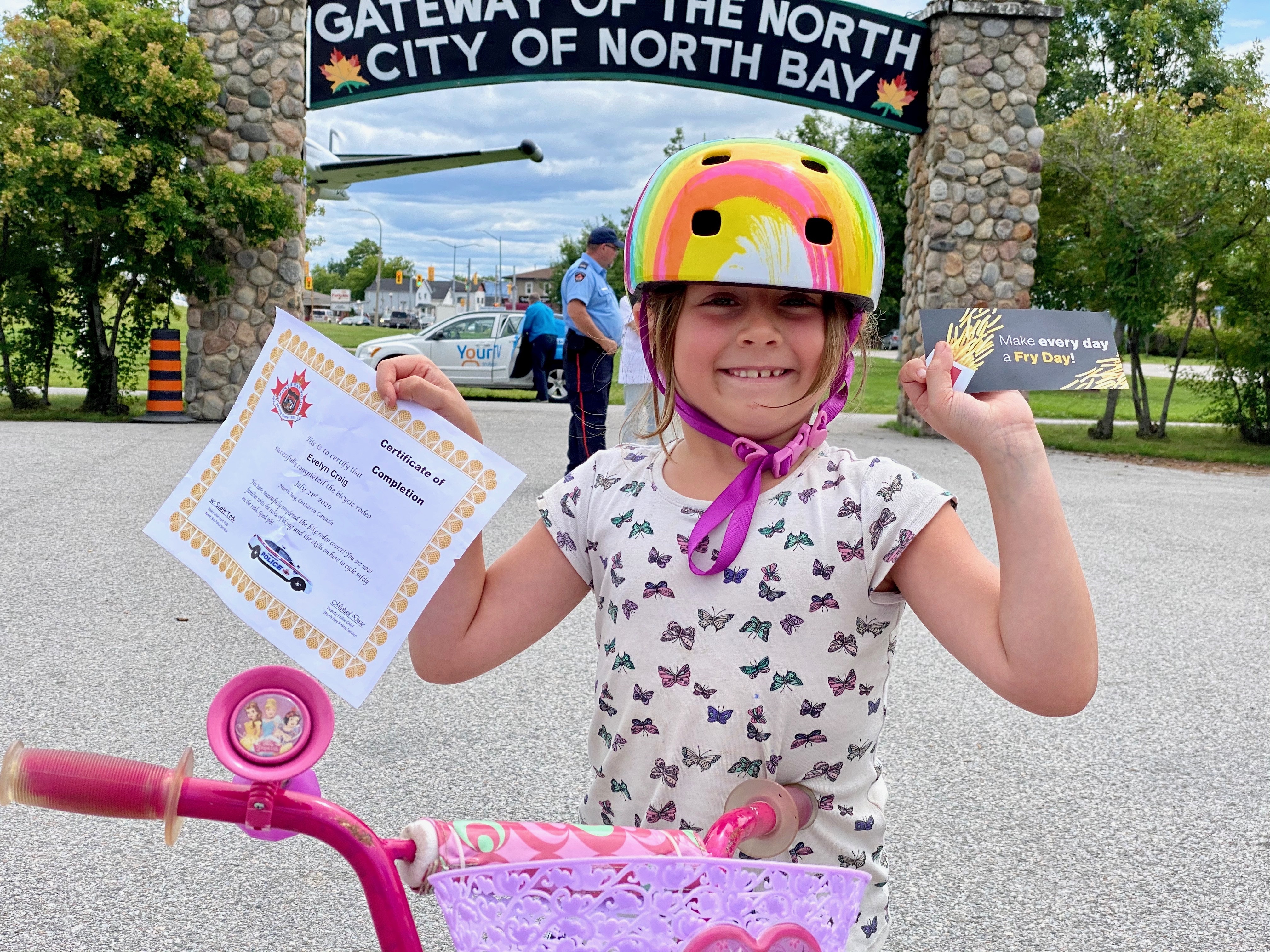 Kids police bicycle top