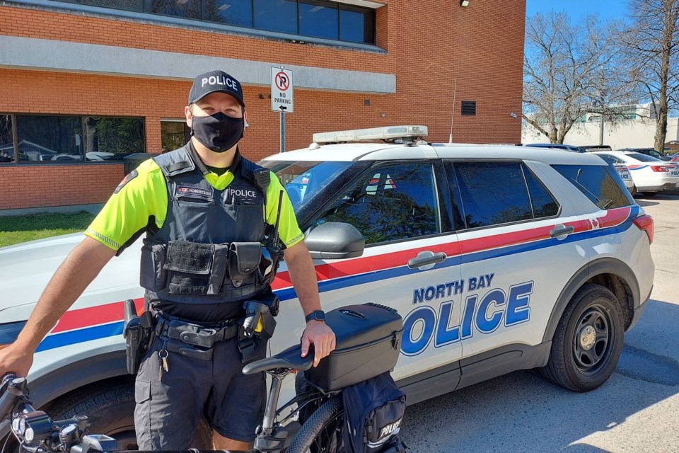 2021 05 14 Cst. Ryan Robertson - Bike Patrol (Supplied by NBPS)