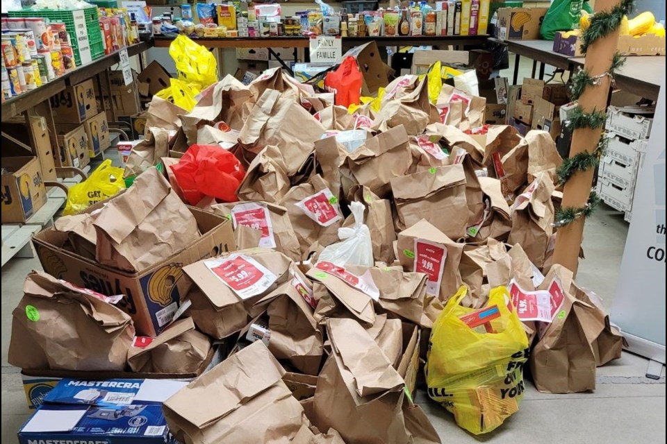 West Nipissing Food Bank benefitted from Nipissing West OPP Stuff a cruiser event.